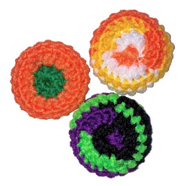 Nylon Netting Dish Scrubbies - Holiday 3-packs - Non-Scratch, Reusable Scrubbers for Dishes, Pots, Pans, and More