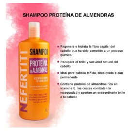 Shampoo Para Cabello Con Almendra Sin Parabenos 1l Nefertiti