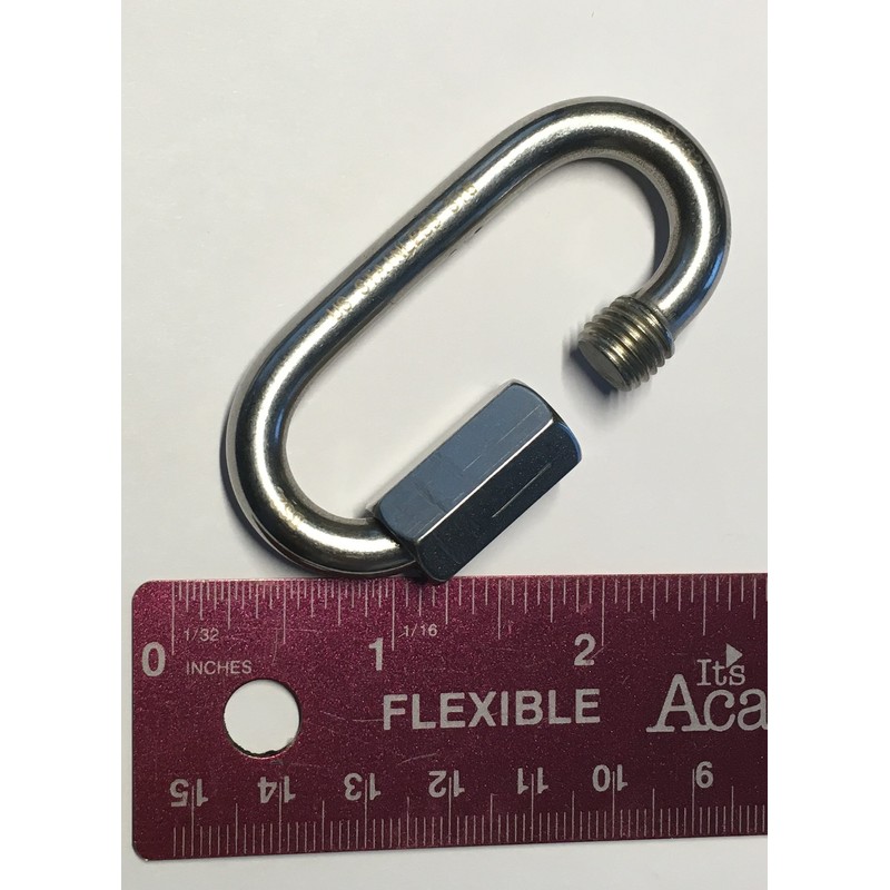 2 Pieces Stainless Steel 316 Quick Link 9/32" (7mm) Marine