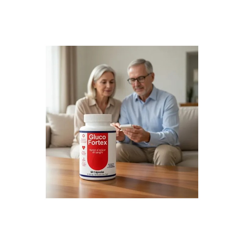 Gluco Fortex | 120 Cápsulas | 2 Frascos | Soporte