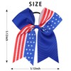 4th of July Hair Ribbon for Girl Women Star Bow