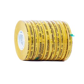 WOD RWATG20 General Purpose ATG Tape, 1/4 inch x 36 yds. (Set of 12 Rolls) Adhesive Transfer Tape Glider Refill Rolls Clear Adhesive on Gold Liner (Acid Free)
