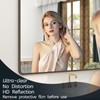 OKPAL 20x28 Bronze Bathroom Mirror, Brushed Metal Bathroom Vanity Mirrors