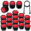 Biomar Labs Wheel Nut Covers Locking Bolt Caps Universal 17mm