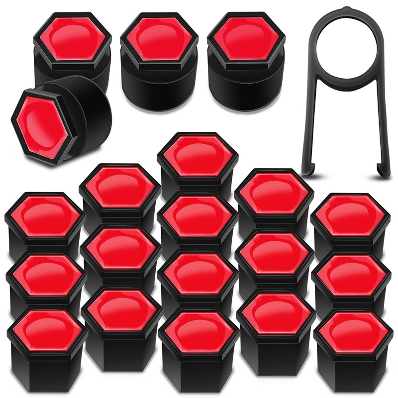 Biomar Labs Wheel Nut Covers Locking Bolt Caps Universal 17mm