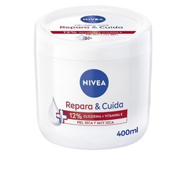 NIVEA Repara & Care Moisturising Cream for Body, Face and Hands (1 x 400 ml), 72h Moisturising Cream with Glycerine and Pure Vitamin E, for Dry and Very Dry Skin