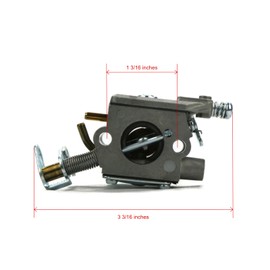 The ROP Shop | Carburetor with Gaskets & Bulb for Homelite 45cc 20" UT-10942, UT10942 Chainsaw