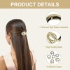 JINGIHE Pack of 6 Metal Hair Scrunchies, Gold Hair Accessories,