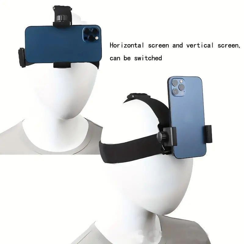 Adjustable Head-mounted Mobile Phone Holder, First Person Perspective Shooting Fixed
