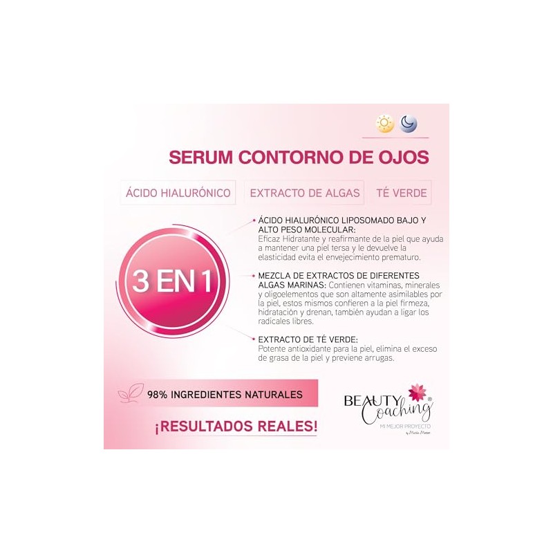 SERUM CONTORNO DE OJOS - 3 en 1 - Ácido