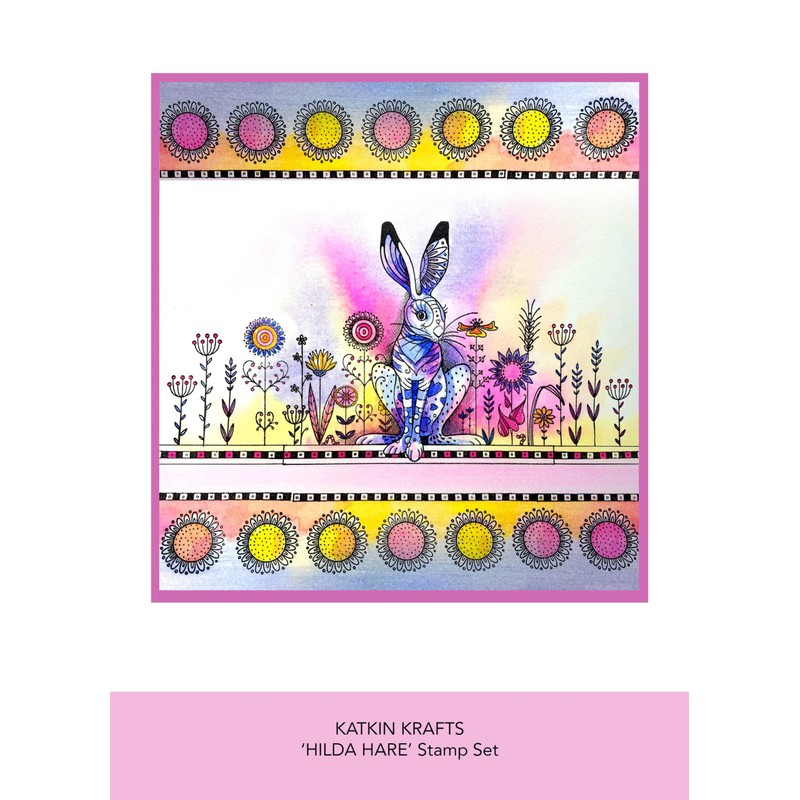 Katkin Krafts - A5 Hilda Stamp Set