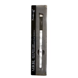 CREME SHOP MRBL Angled Brow Liner Brush Soft Bristles Marble Handle White Black