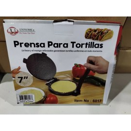 Extra Mexican Tortillas Cast Iron Tortilla Press Maker Prensa para hacer Tortillas Mexicanas.