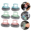 FOMIYES 6pcs Detachable Handle Stainless Steel Pot Scrubber Heavy Duty
