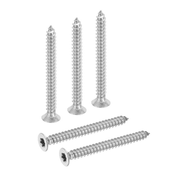 PATIKIL 100 Pcs Flat Head Torx/Star Screws, M3 x 30mm