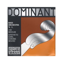 Thomastik single string for double bass 3/4 dominant - A-string nylon core, chrome wound, orchestral tuning, medium