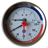 80mm 10 BAR Rear Entry 120C Temperature Pressure Gauge 1/2" BSP Thermomanometer
