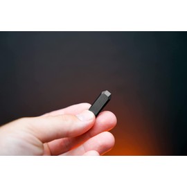 MiniMend Ultimate Slim Mini Everyday Carry Pry Bar Simple Keychain Carry Pry Tool Lightweight Sleek Key Black