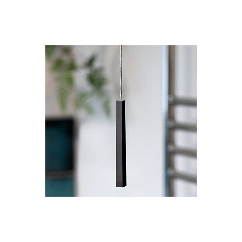 Black Light Pull Cord, String and Handle. Slimline, Subtle Cube