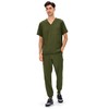 COZYFIT Scrubs for Men — 4 Pockets V-Neck Scrub Top