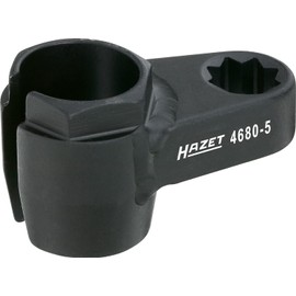 HAZET 4680-5 Hexagon Profile Lambda Probe Socket - Phosphatised/Oiled