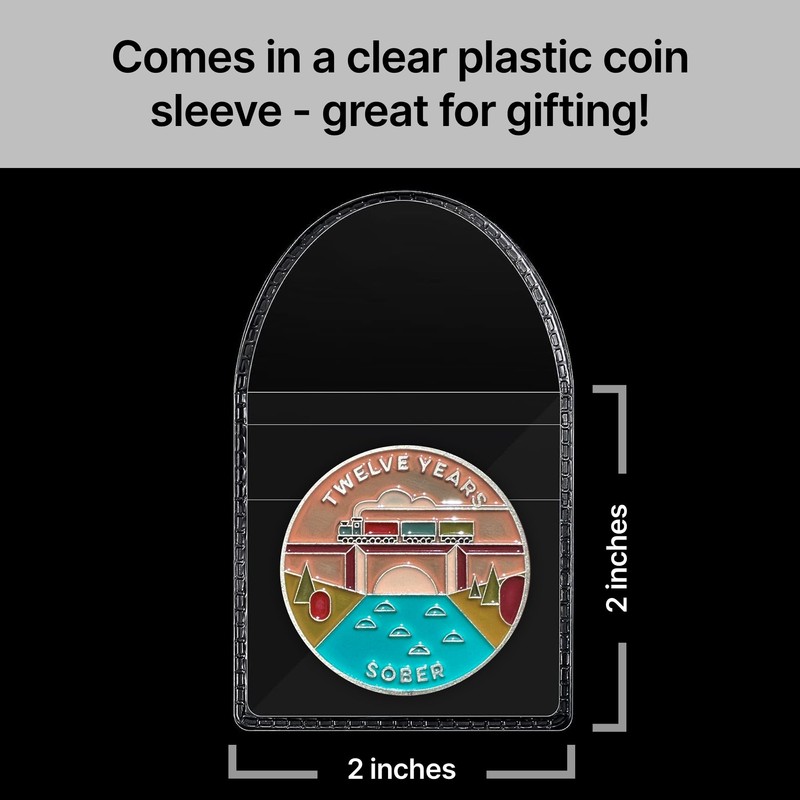 The Achieve Mint Twelve Years Sober Token | 12 Year