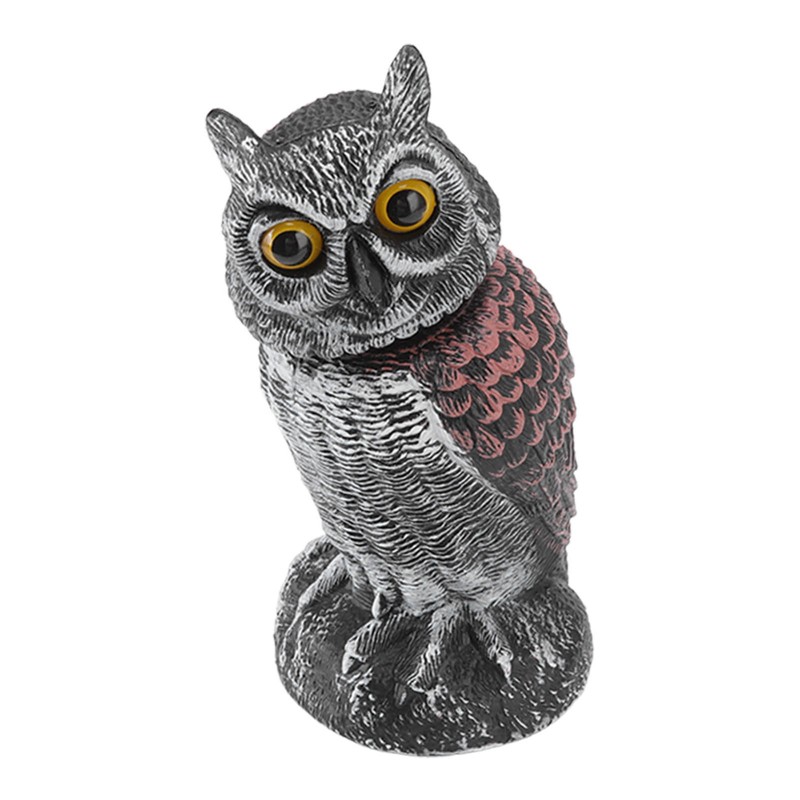 Owl Decoy Plastic Striped Small Shakeable Waterproof Vivid Shape Fake