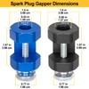 Toolwiz Spark Plug Gap Tool 2pcs, High Precise Gapping Tool