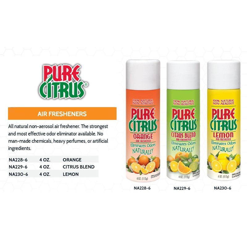 Pure Citrus Non-Aerosol Air Freshener Spray, 4 oz (Orange, Lemon
