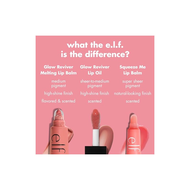 e.l.f. Bálsamo con color Glow Reviver Melting Lip Balm Peach