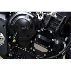 Woodcraft TRIUMPH 2013-17 DAYTONA 675 WOODCRAFT CRANK / IGNITION TRIGGER COVER - BLUE PAD