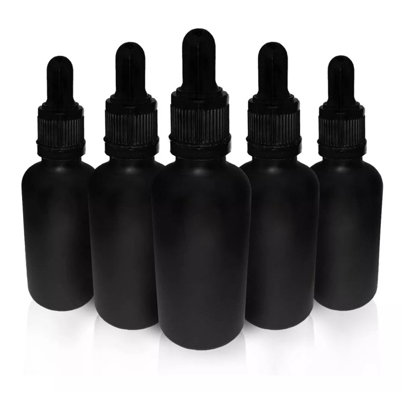 Josue Echavarria Paquete 5 Botellas Negra Gotero Vidrio 50 Ml