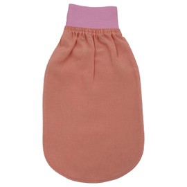 Feel Fine Turkish Exfoliating Mitt – 100% Natural Plant Silk Hammam Kese Glove for Men & Women | Handcrafted Skin Peeling Scrubber, Vegan Shower, Bath & Sauna Exfoliator (Salmon Pink &Light Pink)