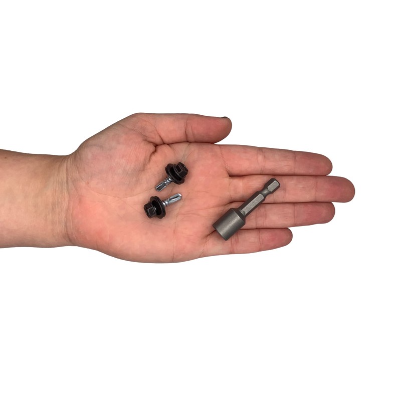 Marcopol Pack of 150 Metal Roofing Screws 4.8 x 19