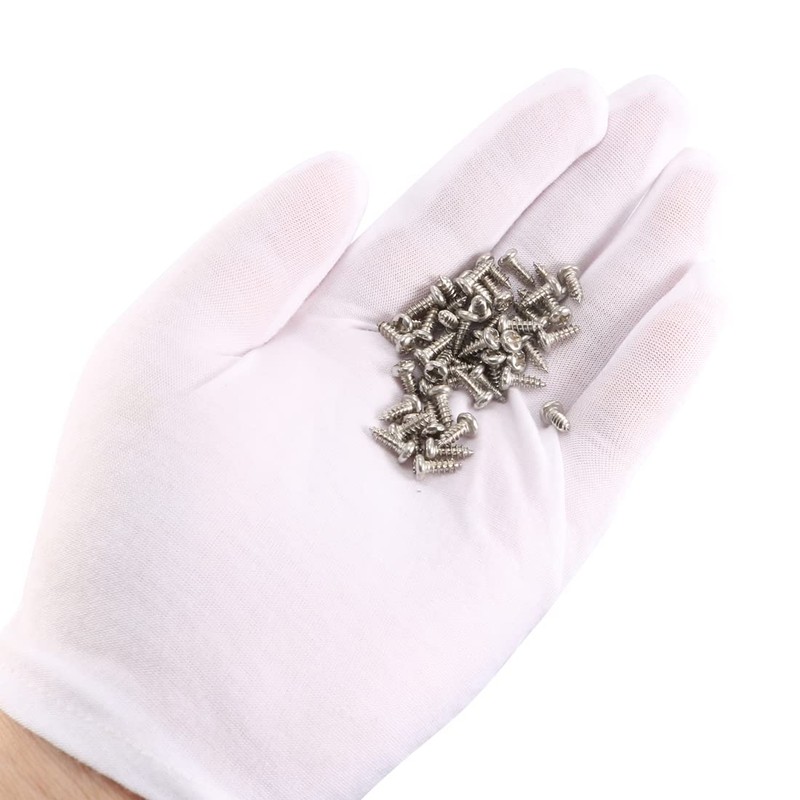 sourcing map 50pcs M3 x 8mm Stainless Steel Cross pan