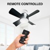 Bell+Howell Socket Breeze Deluxe, Small Ceiling Fan with LED Light
