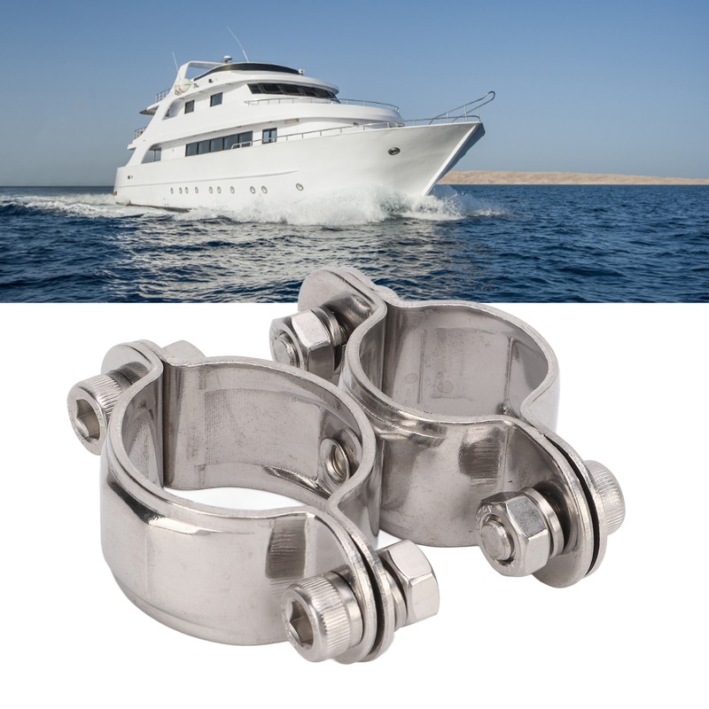 Swivel Clamp 360° Marine Grade Stainless Steel 316 Yacht Fishing