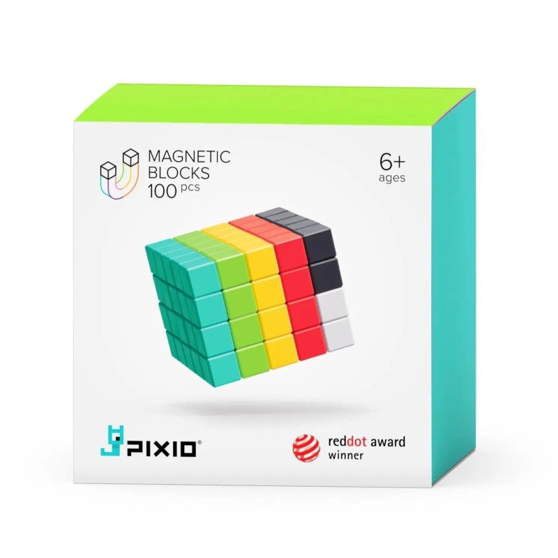 UD_PIXIO-100 Magnetic Blocks in 6 Colors +Free App