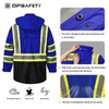 DPSAFETY Reflective Rain jackets for men waterproof,Hi Vis Safety Coat