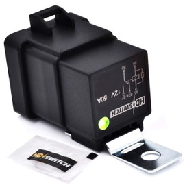 HD Switch 12V 50A Upgrade Waterproof Relay Replaces John Deere Hella 4RD-931-410-08 4RD 931 410, 4RD 931 410-08 007794301 H41410081 933332201 w/LED Indicator Upgrade & Free Dielectric Grease