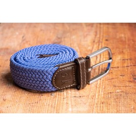 SWOLE PANDA Unisex Recycled Woven Belt, Elastic Belt for Men and Women, Belt Buckle Stretch Woven Belt| Sky Blue