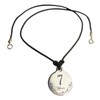 Serenity is Forever 7 Year Sobriety Anniversary Medallion Leather Necklace