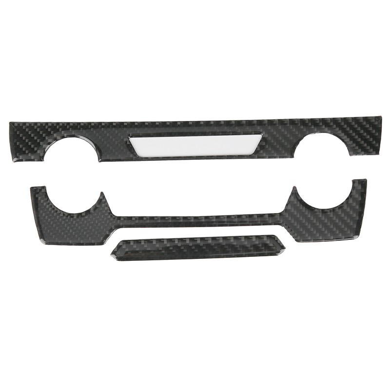 Center Console CD Panel Trim Cover Carbon Fiber Decoration Fit