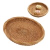 Rattan Fruit Tray Hand Woven Elegant Traditional Natural Rattan Serving