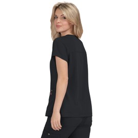 KOI Betsey Johnson B101 Freesia Top (Black, X-Large)