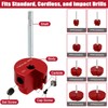 8Pcs PVC Pipe Reamer, Plastic PVC Pipe Fitting Reamer Plumbing