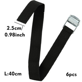 6Pcs Ratchet Straps with Quick Release Cam Bukle Heavy Duty Tie Down Straps Tensioning Belts Fastening Lashing Straps Bike Rack Straps for Car Bicycle Cargo Trailer Luggage Carrier