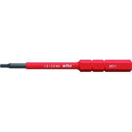 Wiha Bit slimBit Electric Hexagon (37222) 1.5 x 75 mm for Deep Screws Allrounder for Electricians