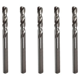 Saxton HSS Hole Saw Cutter Arbor Pilot Drill Bits 6.35mm x 80mm (5)