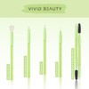 Vivid Beauty 5-Piece Green Eye Makeup Brush Set – Soft,